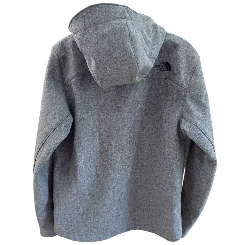 The North Face Men's Full Zip Apex Risor Barrier Soft Shell Jacket Gray Small